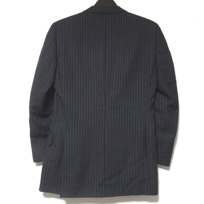 Gucci Era Pinstripe Pattern Tiered Jacket Trousers Pants Suit Set Black