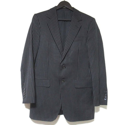 Gucci Era Pinstripe Tailored Jacket Trousers Pants Suit Set Black