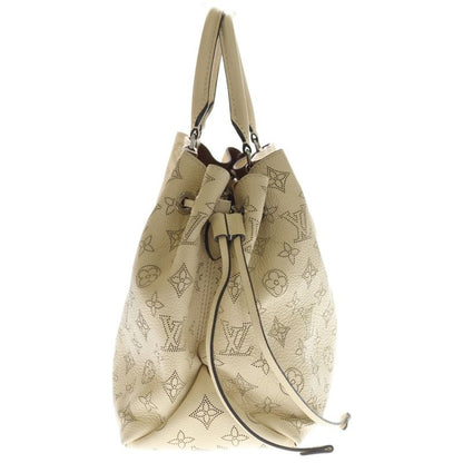 Louis Vuitton Monogram Mahina Berato Perforated Leather 2-Way Bag Silver Beige