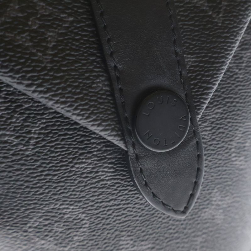 Louis Vuitton Envelope Pouch Monogram Eclipse Shoulder Bag Black