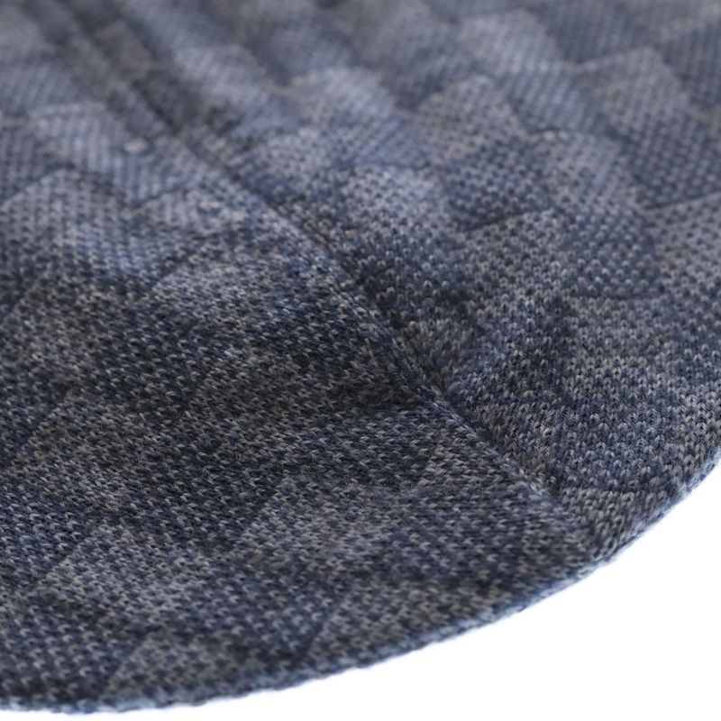 Louis Vuitton Bonnet Petit Knit Hat Beanie Damier Wool Blue