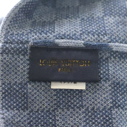 Louis Vuitton Bonnet Petit Knit Hat Beanie Damier Wool Blue
