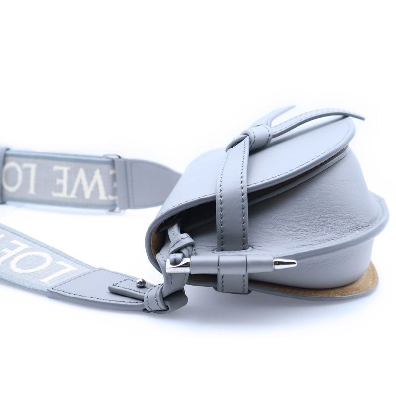 Loewe Gate Dual Mini Shoulder Bag Gray