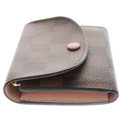 Louis Vuitton Damier Porte-Monnaie Rosalie Rose Valley Compact Wallet Mini Brown