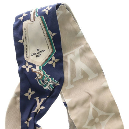 Louis Vuitton Monogram Bandeau BB Scarf Ultimate Blue Marine Silk