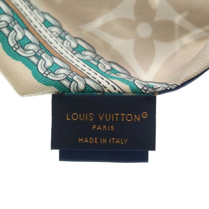 Louis Vuitton Monogram Bandeau BB Scarf Ultimate Blue Marine Silk