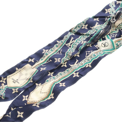 Louis Vuitton Monogram Bandeau BB Scarf Ultimate Blue Marine Silk