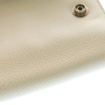 Chrome Hearts Wave Mini Leather Wallet White
