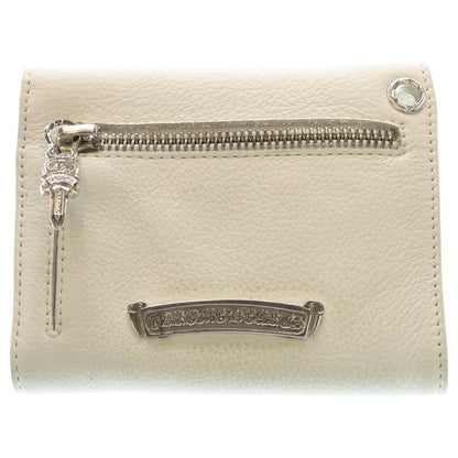Chrome Hearts Wave Mini Leather Wallet White