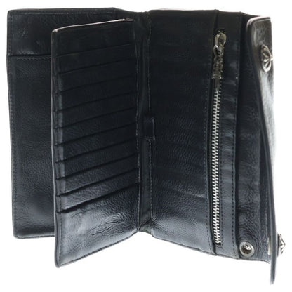 Chrome Hearts Wave Leather Wallet Black