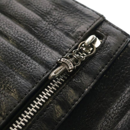 Chrome Hearts Wave Leather Wallet Black