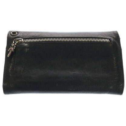 Chrome Hearts Wave Leather Wallet Black