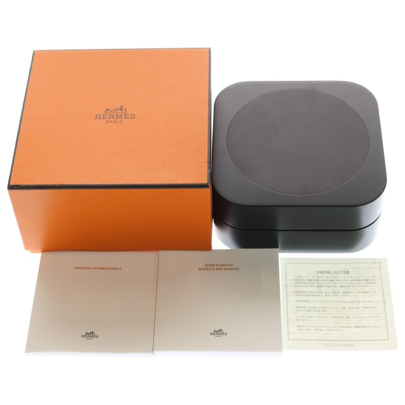 Hermes Black Dial Ti Rubber at Titanium Automatic Watch