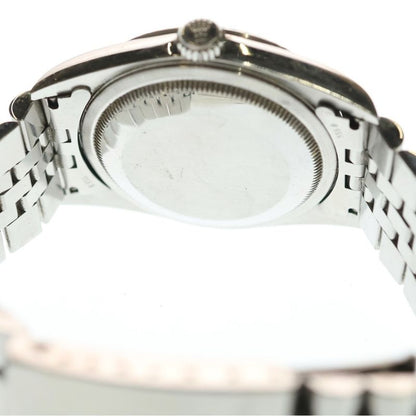 Rolex Datejust Black Dial P Number Ss Wg at Stainless Steel White Gold Automatic