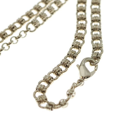 Chanel CC Logo Orb Ball Faux Pearl Necklace Pendant Chain Gold White