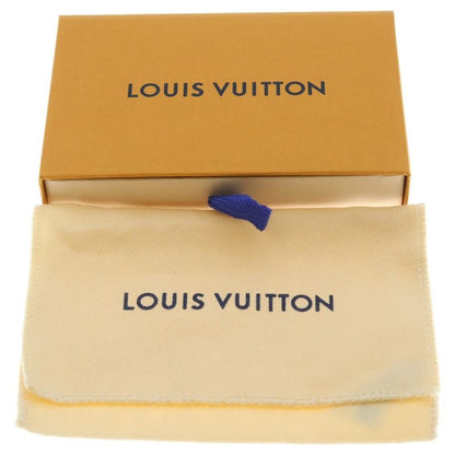 Louis Vuitton Monogram Key Holder Dragonne Bag Charm Gray Leather Silver