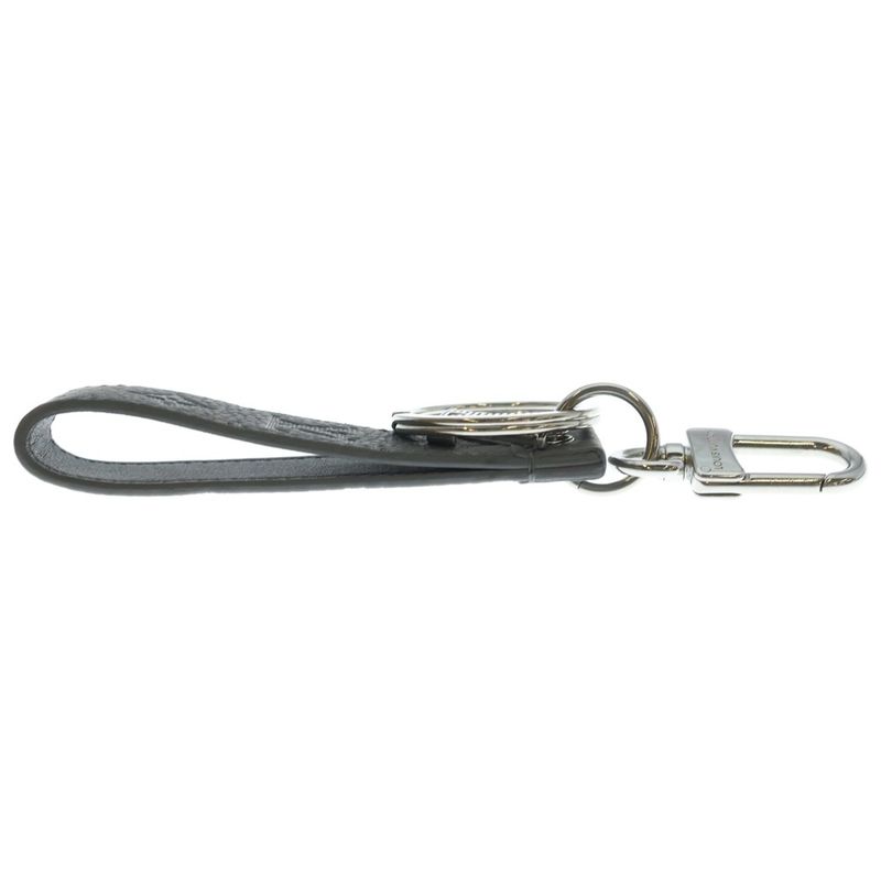 Louis Vuitton Monogram Key Holder Dragonne Bag Charm Gray Leather Silver