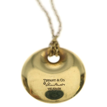 Tiffany & Co 18k Yellow Gold Round Plate Necklace