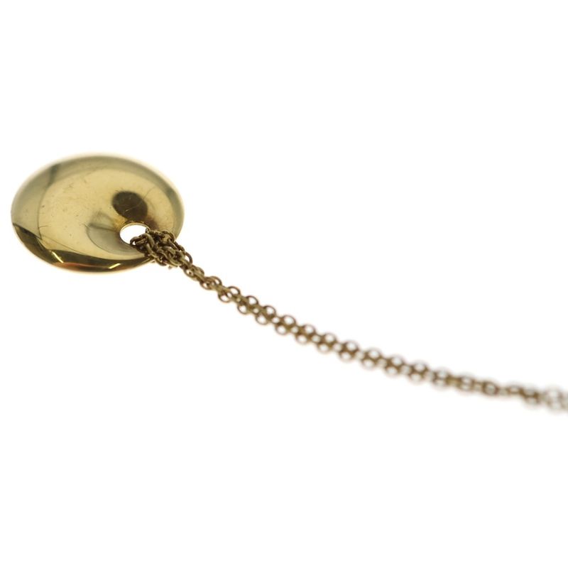 Tiffany & Co 18k Yellow Gold Round Plate Necklace