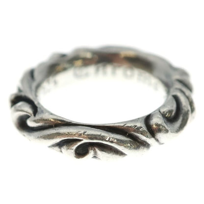 Chrome Hearts Scrl Band Scroll Ring Silver