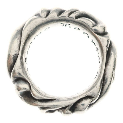 Chrome Hearts Scrl Band Scroll Ring Silver