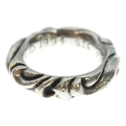Chrome Hearts Scrl Band Scroll Ring Silver