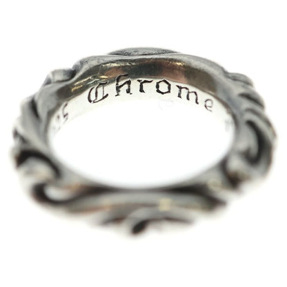 Chrome Hearts Scrl Band Scroll Ring Silver
