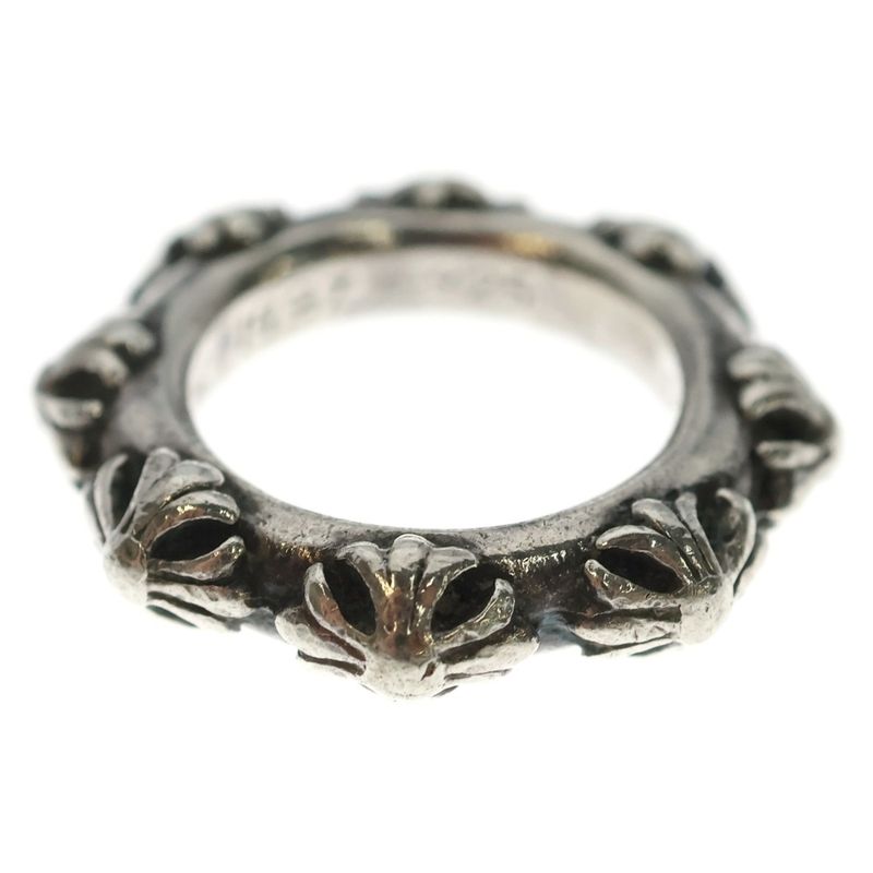 Chrome Hearts Cross Band Silver Ring