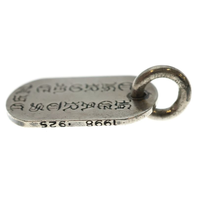 Chrome Hearts D Tag Sml Ltd New York Limited Small Dog Tag Pendant Top Silver