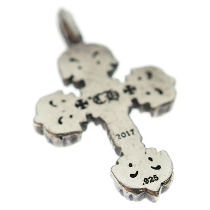 Chrome Hearts Charm Filigree Tiny Cross Pendant Top Silver