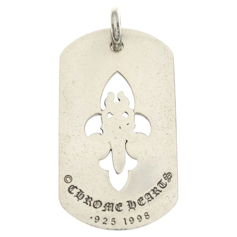 Chrome Hearts D Tag Lrg Fle Dag Fudaga Dog Tag Large Necklace Top