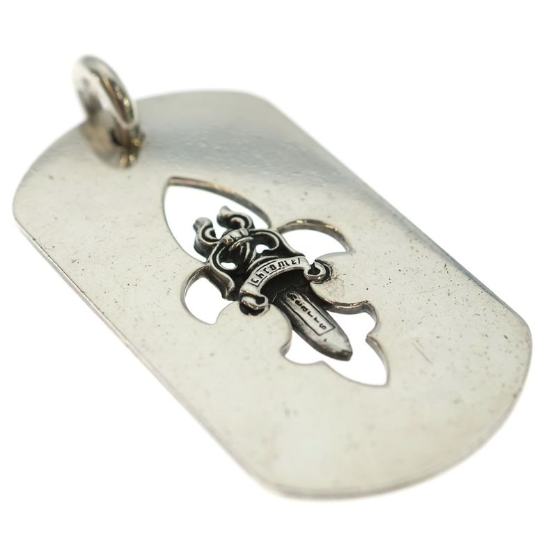 Chrome Hearts D Tag Lrg Fle Dag Fudaga Dog Tag Large Necklace Top
