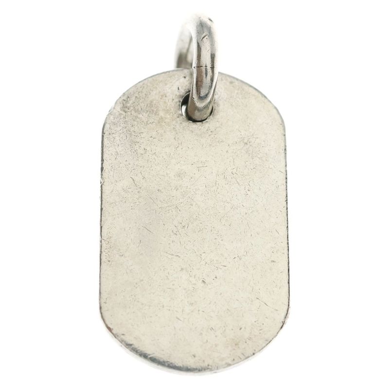 Chrome Hearts Raised Dagger Dogtag Dog Tag Pendant Top Silver