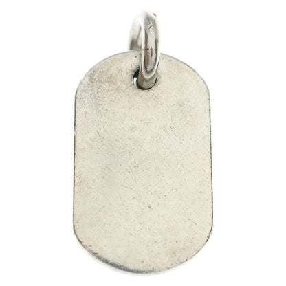 Chrome Hearts Raised Dagger Dogtag Dog Tag Pendant Top Silver
