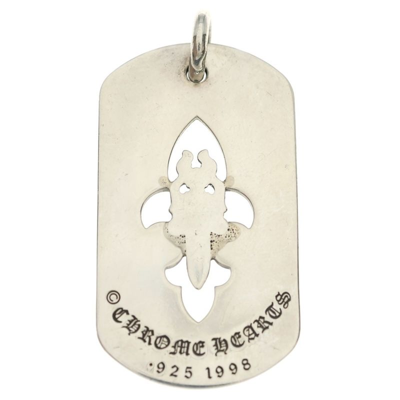 Chrome Hearts D Tag Lrg Fle Dag Fudaga Dog Tag Large Necklace Top