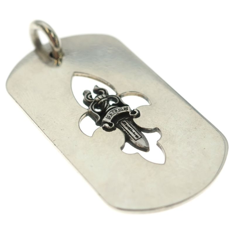 Chrome Hearts D Tag Lrg Fle Dag Fudaga Dog Tag Large Necklace Top