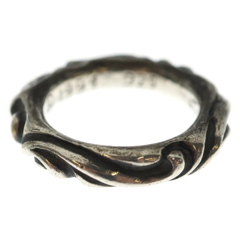 Chrome Hearts Scrl Band Scroll Ring Silver