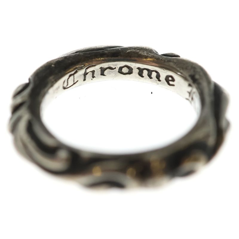 Chrome Hearts Scrl Band Scroll Ring Silver
