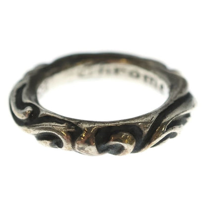 Chrome Hearts Scrl Band Scroll Ring Silver