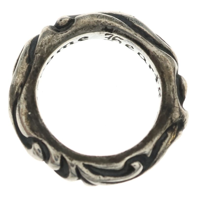 Chrome Hearts Scrl Band Scroll Ring Silver