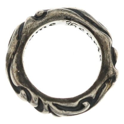 Chrome Hearts Scrl Band Scroll Ring Silver