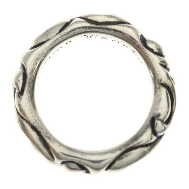 Chrome Hearts Scrl Band Scroll Silver Ring