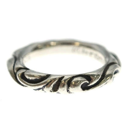 Chrome Hearts Scrl Band Scroll Silver Ring
