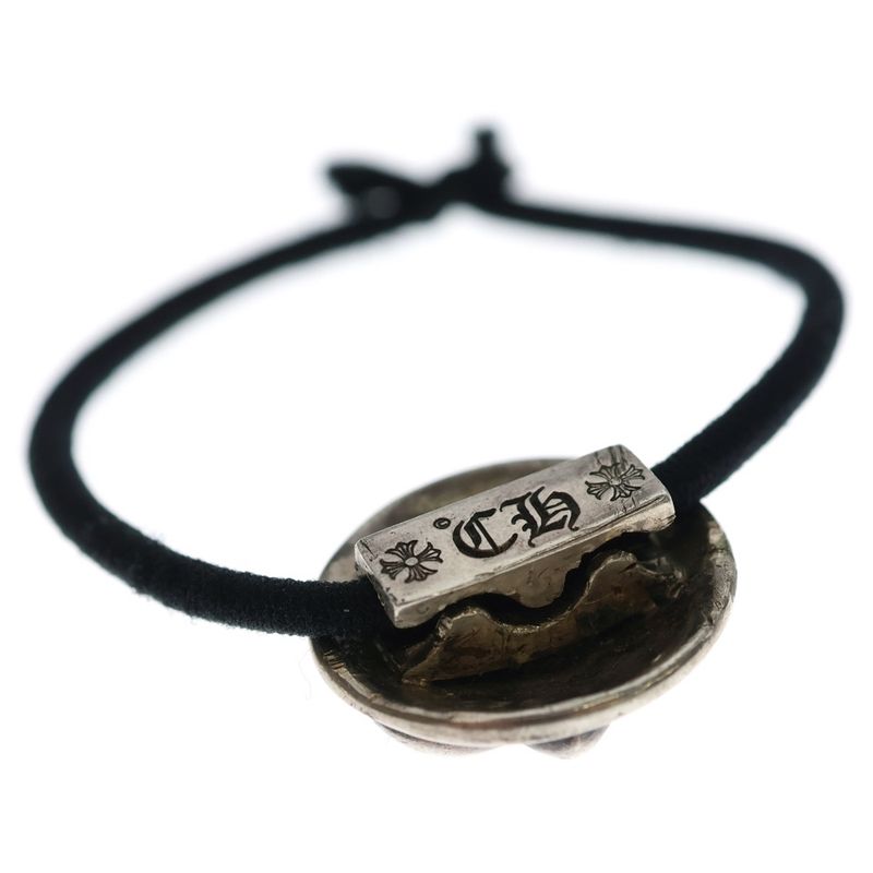Chrome Hearts Hairband BS Fubol Headband Hair Tie Concho Silver