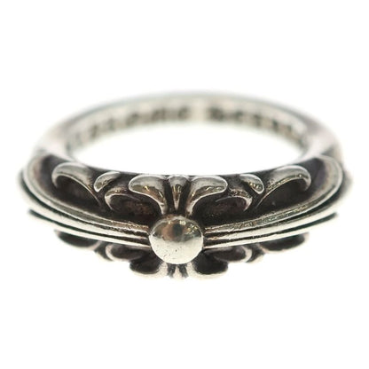 Chrome Hearts Baby Classic Floral Cross Ring Silver