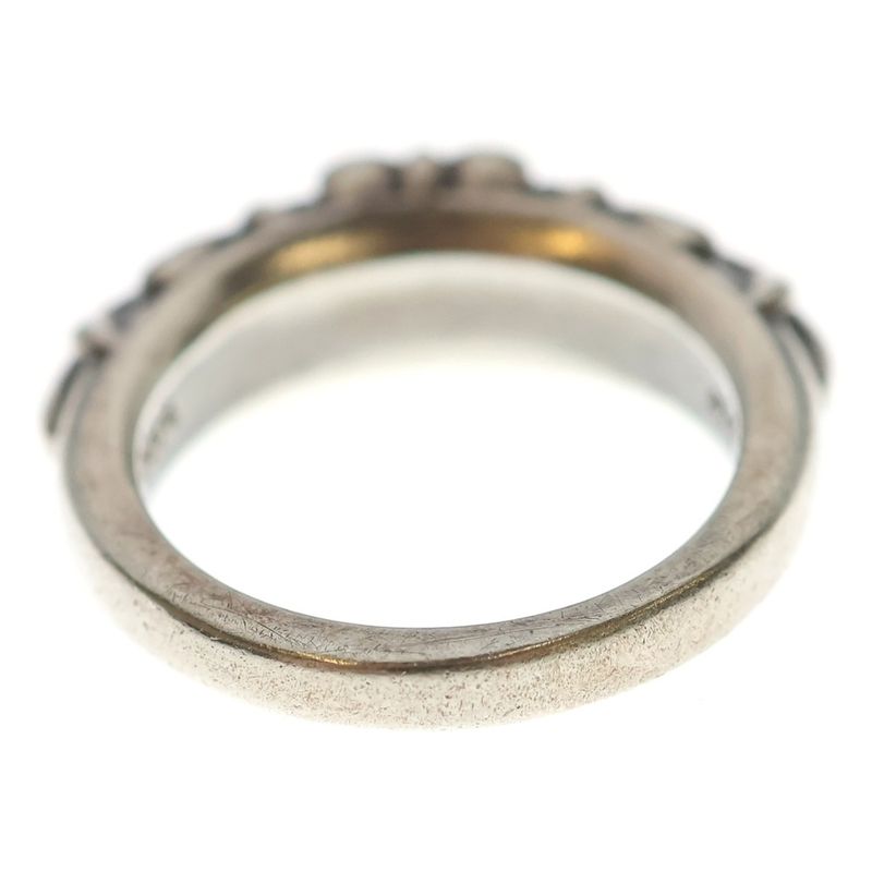 Chrome Hearts Baby Classic Floral Cross Ring Silver