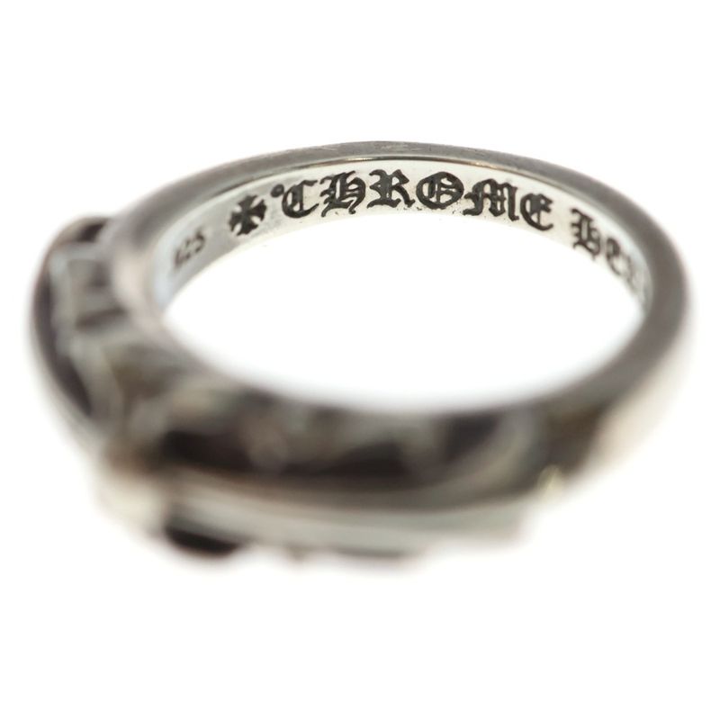 Chrome Hearts Baby Classic Floral Cross Ring Silver