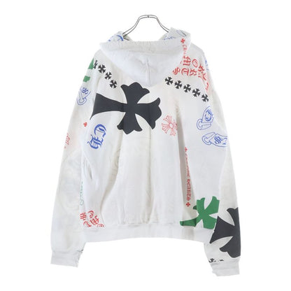 Chrome Hearts Stencil Hoodie Print Pullover White