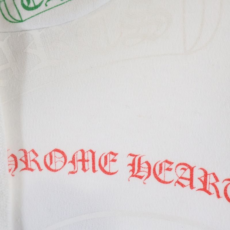 Chrome Hearts Stencil Hoodie Print Pullover White