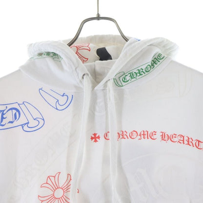 Chrome Hearts Stencil Hoodie Print Pullover White